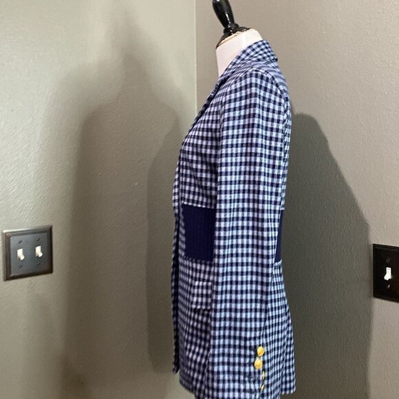 Cabi Checkup Blazer #5848 Navy & Periwinkle blue - Picture 14 of 14